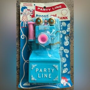 Vintage Toy Party Line Telephone Money Box